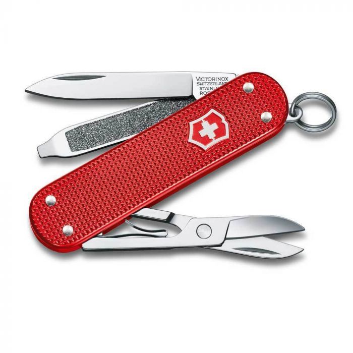 Нож перочинный Victorinox Classic Alox SD Colors, Sweet Berry (0.6221.201G) красный, 58 мм 7 функций