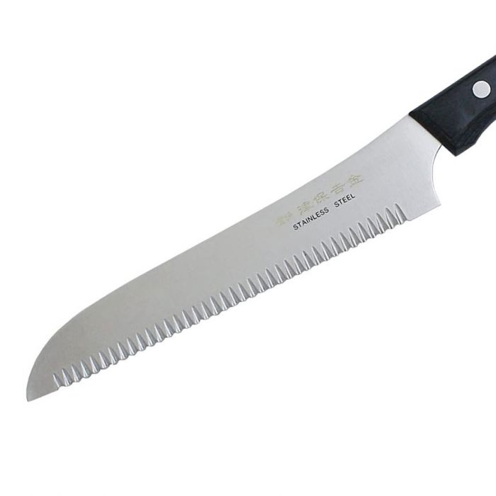 Нож кухонный для замороженных продуктов Kanetsune, сталь 420J2 Stainless Steel, рукоять древесный пластик