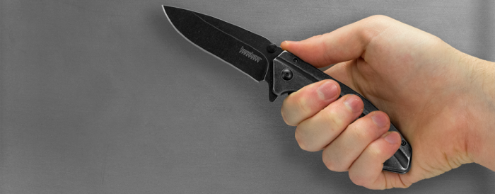 Складной полуавтоматический нож Kershaw Filter K1306BW, сталь 4Cr14, рукоять нержавеющая сталь 1