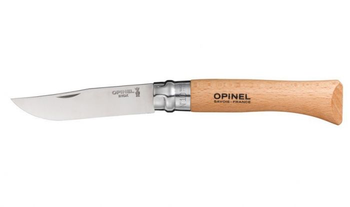 Нож складной Opinel №10 VRI Tradition Inox, сталь Sandvik™ 12С27, рукоять бук, 123100