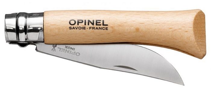 Нож складной Opinel №10 VRI Tradition Inox, сталь Sandvik™ 12С27, рукоять бук, 123100